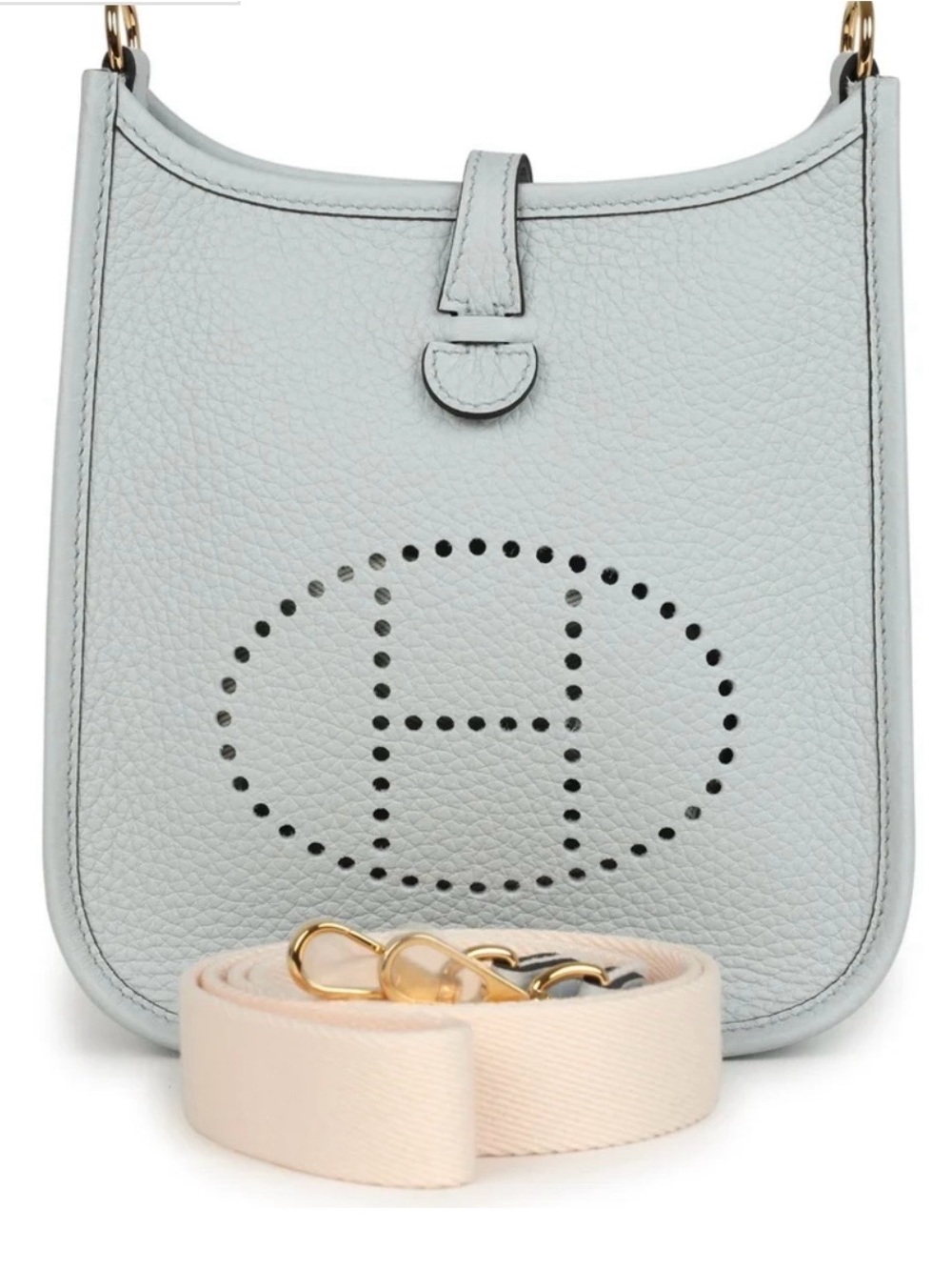 Hermès Evelyne TPM Bleu Pale Clemence
Silver Hardware - Picture 8 of 8